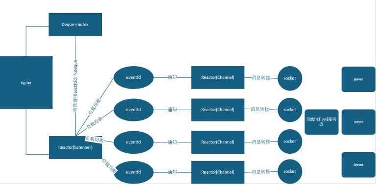 基于多Reactor的epoll高并发代理服务器